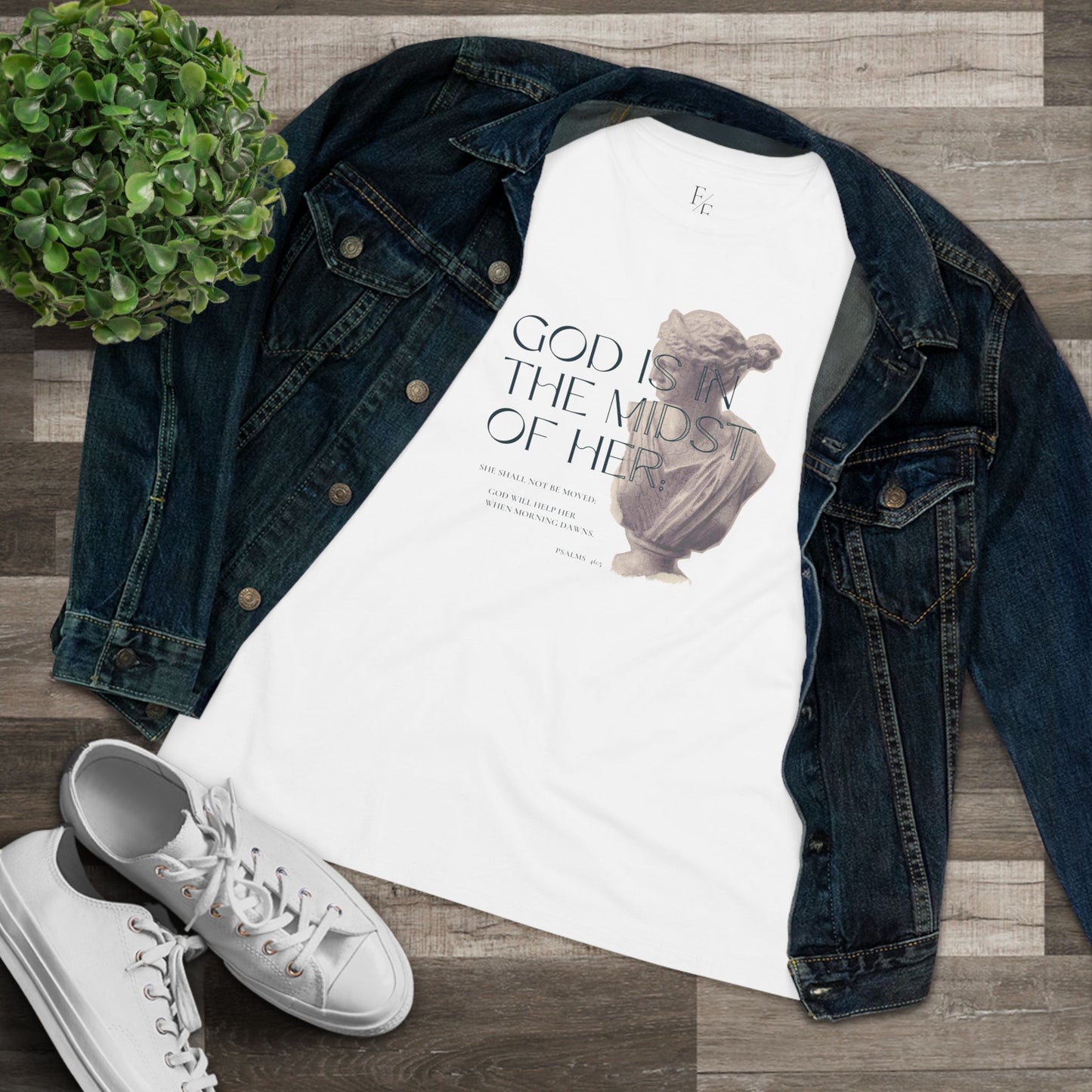 Christian T Shirts for Women | God is in the Midst Women's Tee - Faith and Familyhood Co.