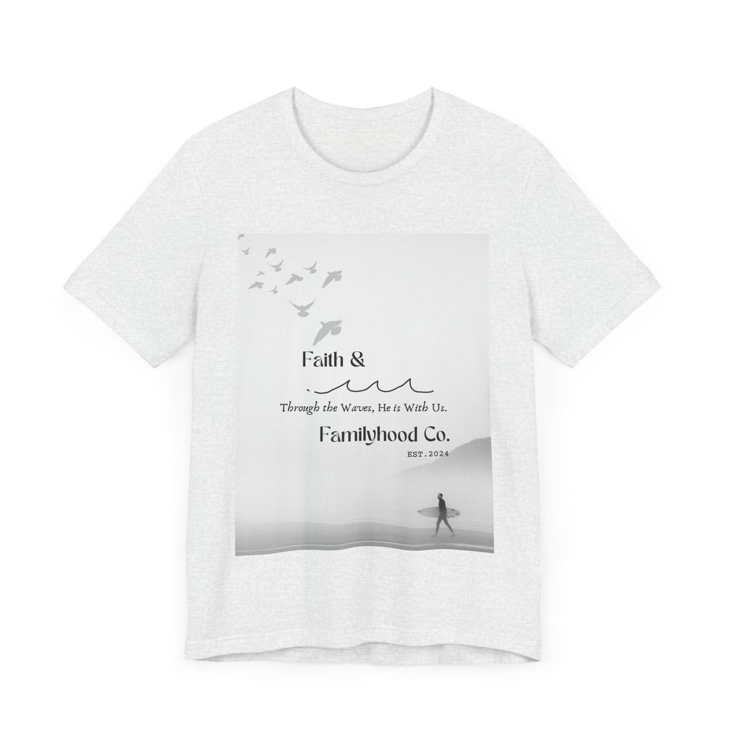 Faith Shirts | Serene Surfer Tee | Embodying Faith - Faith & Familyhood Co.