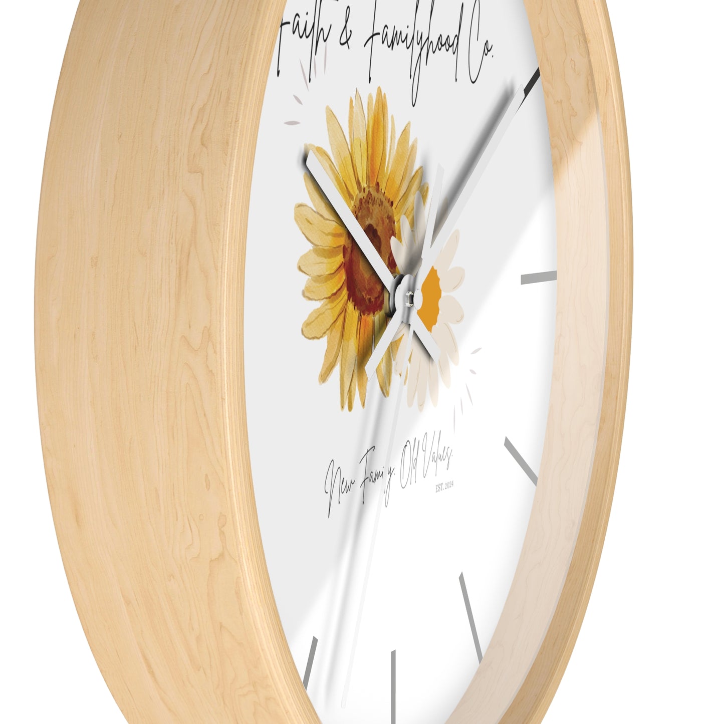 Sunlit Serenity Clock - Time in Bloom