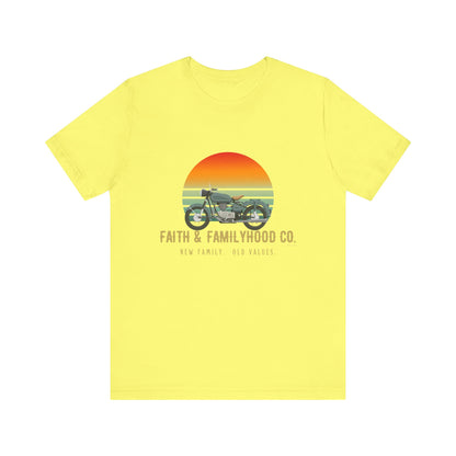 Motorcycle Shirts | Ride the Horizon Tee - Faith & Familyhood Co.