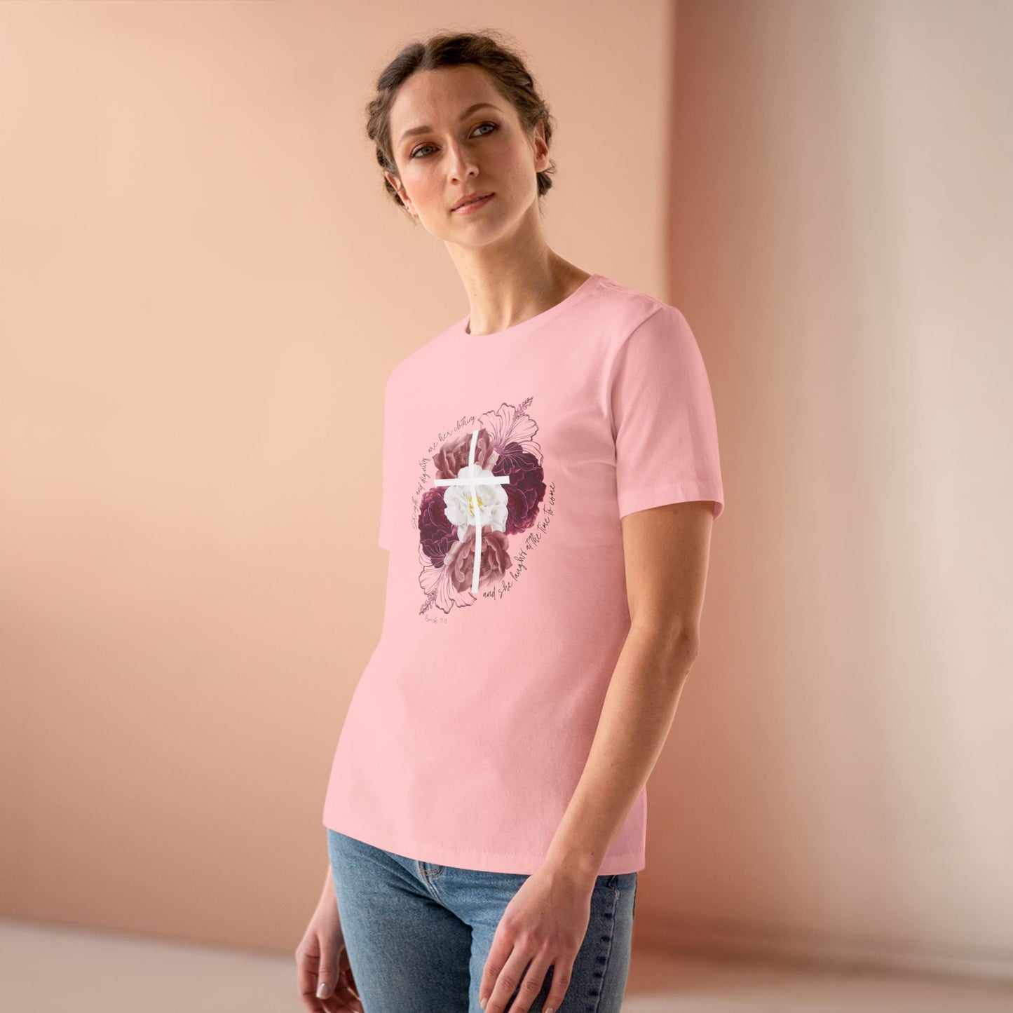 Cross Shirt for Women| Faith Blossoms Tee - Faith & Familyhood Co.