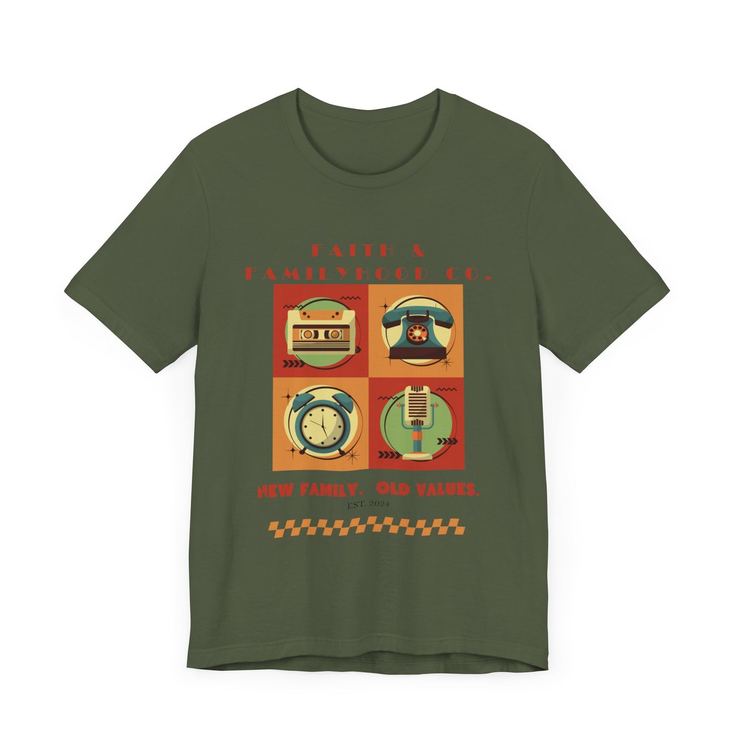 Retro Tech Tee - Nostalgic Style Meets Modern Familyhood