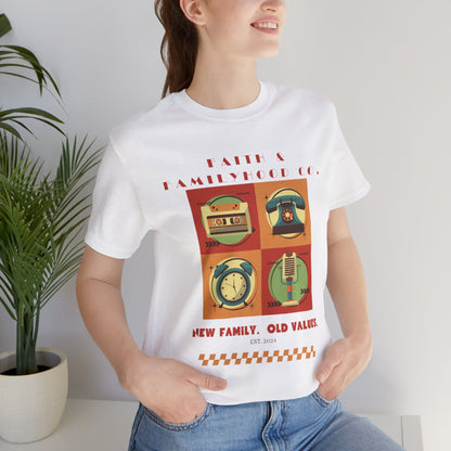 Retro Tech Tee - Nostalgic Style Meets Modern Familyhood