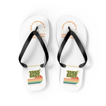 Sunset Stripes Flip Flops