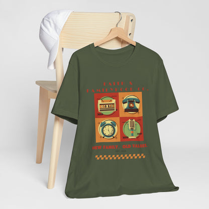 Retro Tech Tee - Nostalgic Style Meets Modern Familyhood