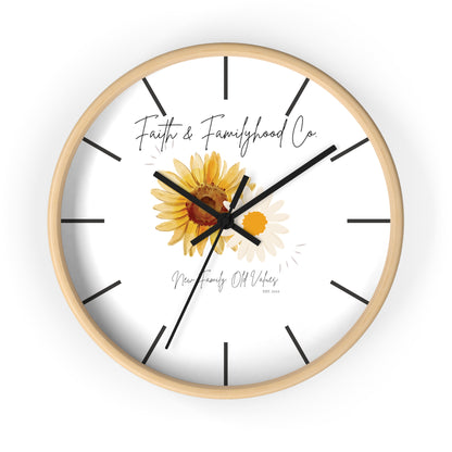 Sunlit Serenity Clock - Time in Bloom