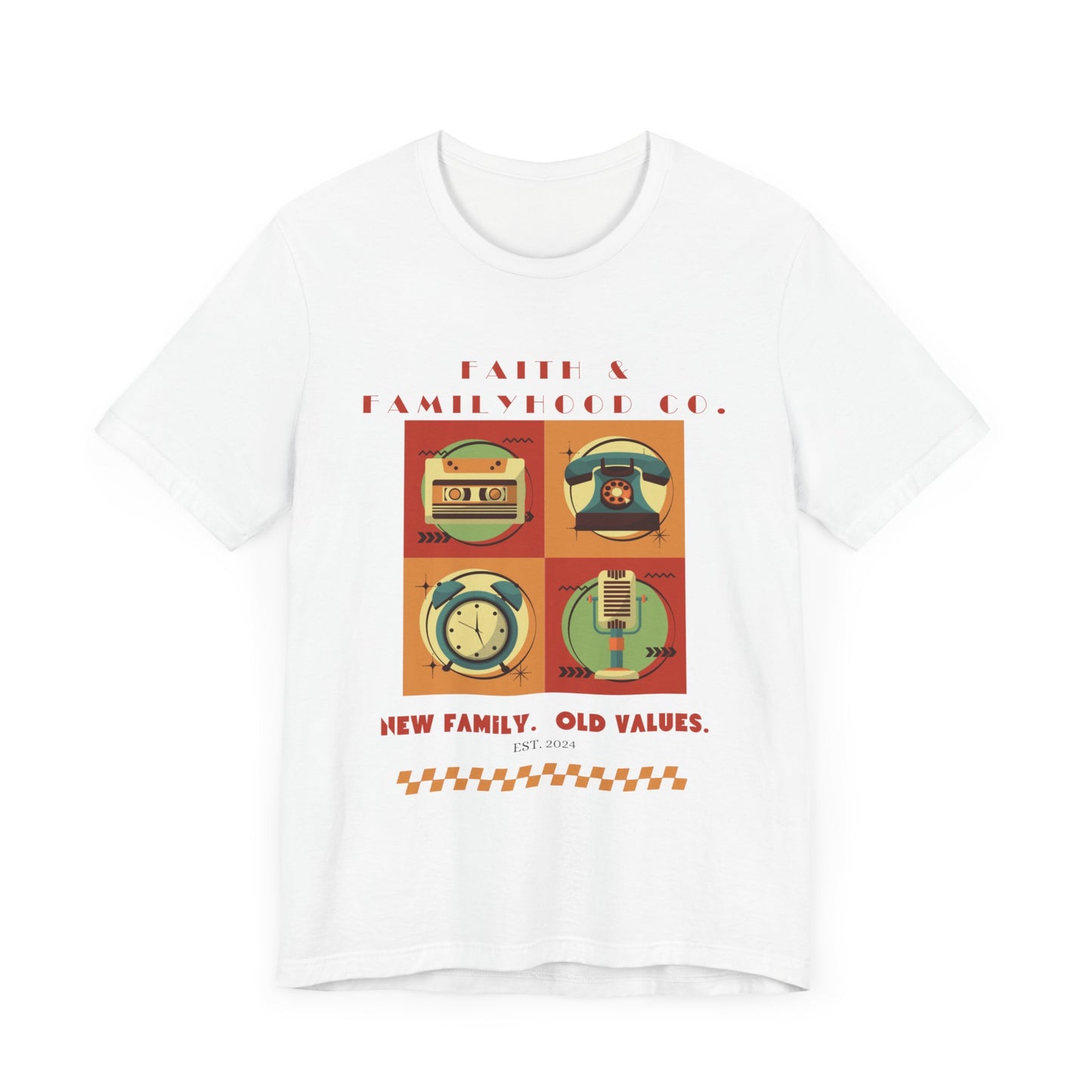 Retro Tech Tee - Nostalgic Style Meets Modern Familyhood