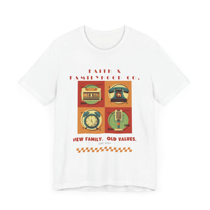 Retro Tech Tee - Nostalgic Style Meets Modern Familyhood