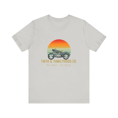 Motorcycle Shirts | Ride the Horizon Tee - Faith & Familyhood Co.